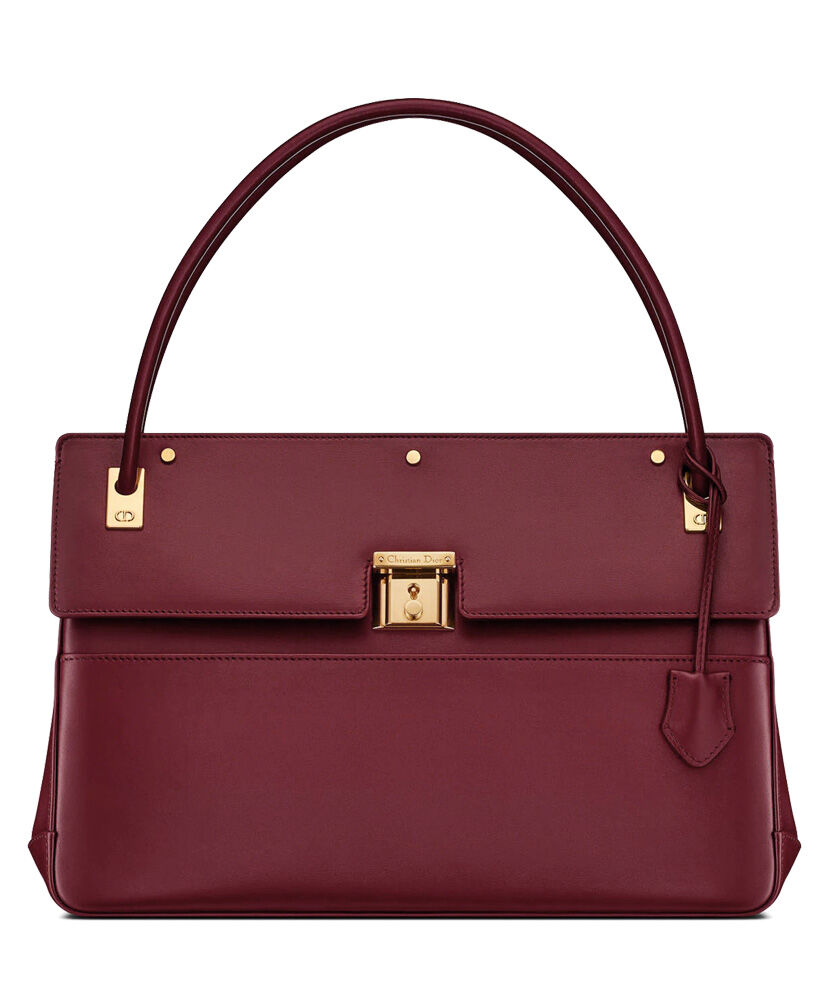 Christian Dior Parisienne Bag Leather Mauve